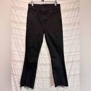 Mother The Insider Crop Step Fray Jeans
